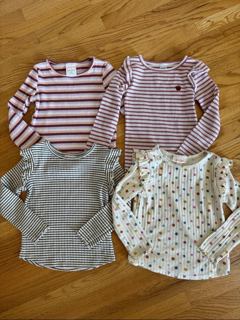 Toddler Girls Ribbed Knot Tops